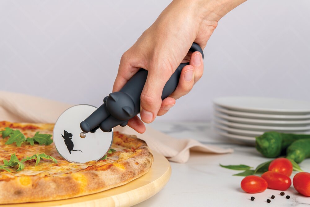 Kitty-Cut pizzaskærer - koksgrå